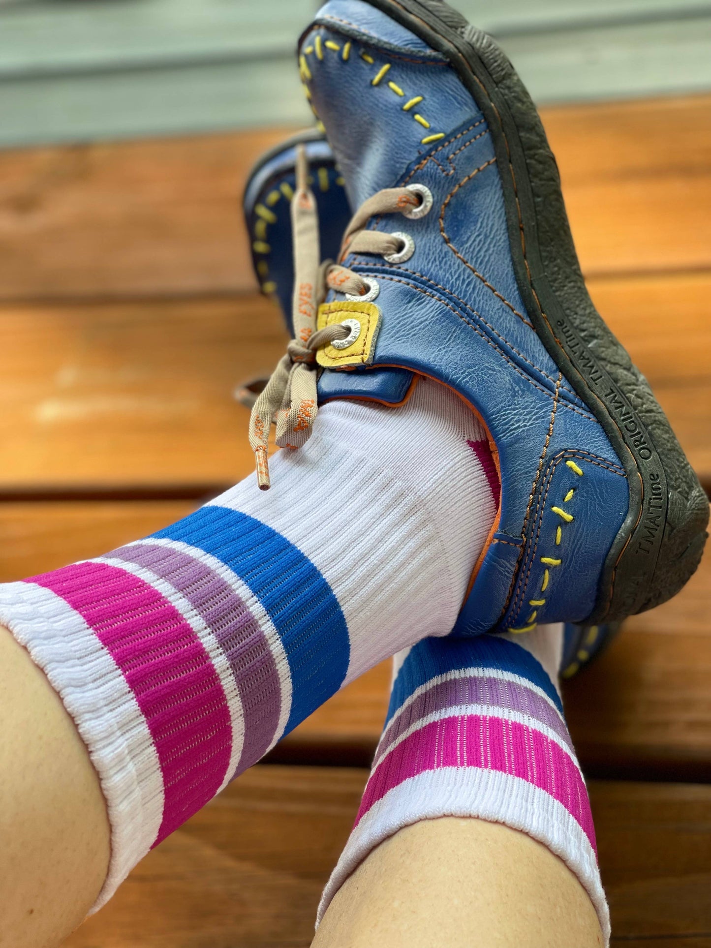 Pride Socks - Bisexual Crew Socks- Unisex