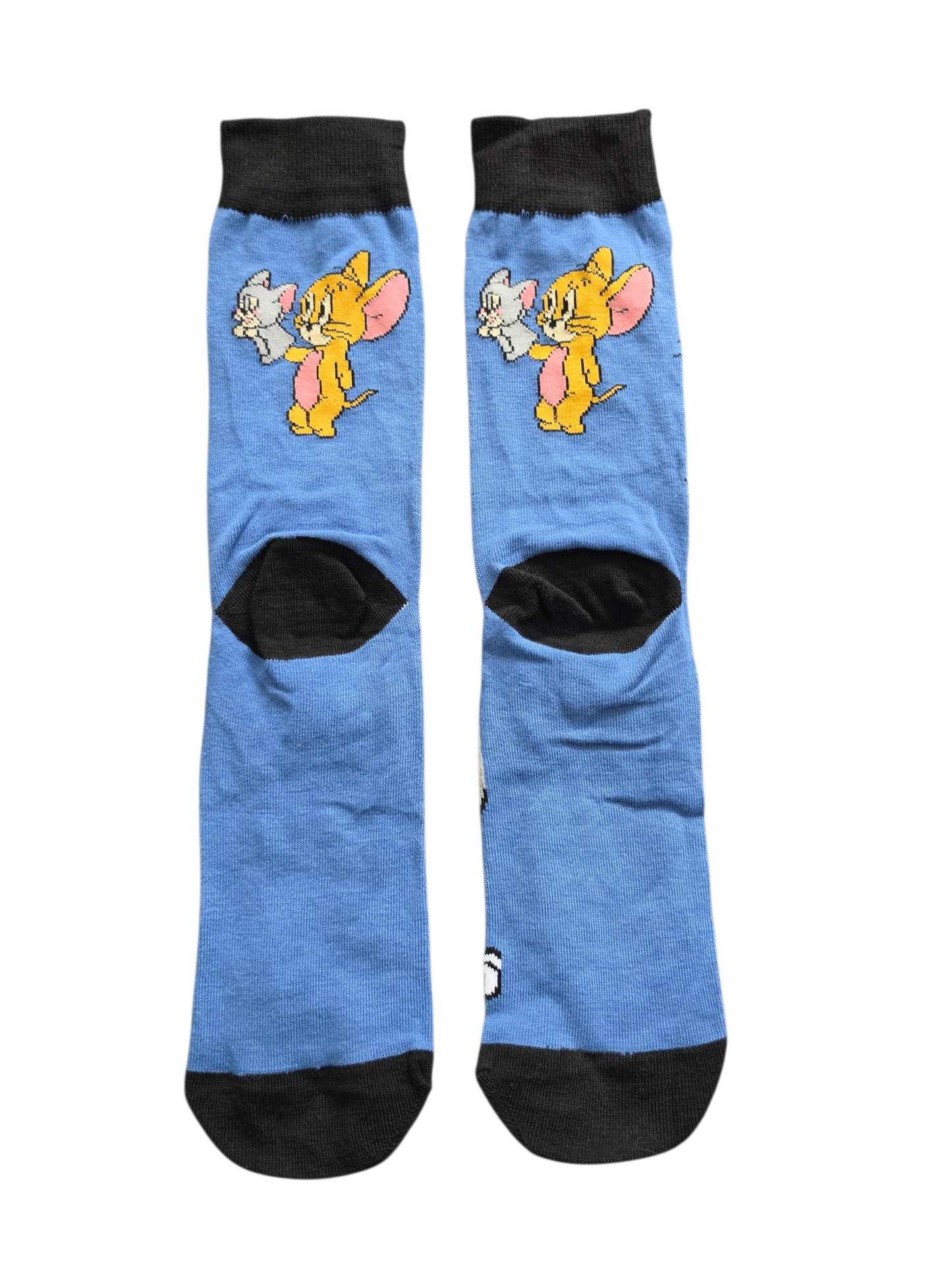 The Big Cheese: Tom & Jerry Blue Floral Socks