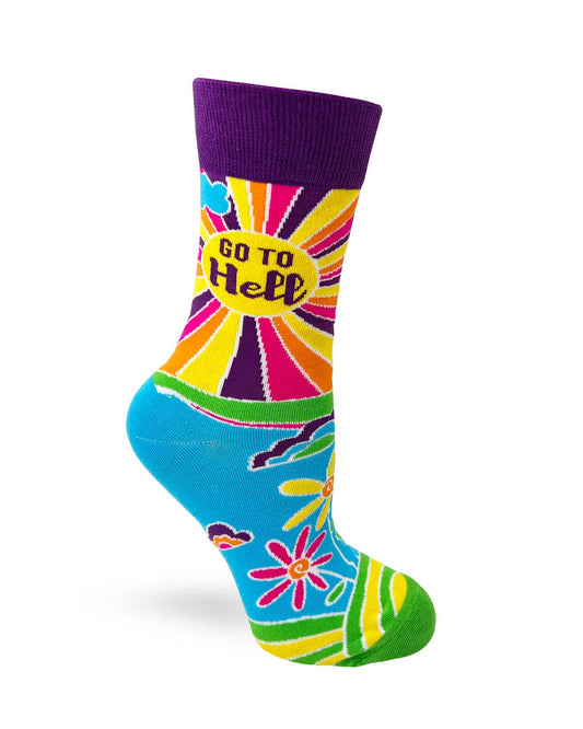 Fabdaz - Go To Hell Ladies' Crew Socks