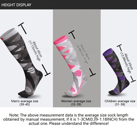 Powder Peak Knee-High Ski Socks — Warm Quick-Dry Snow Socks for the Whole Family