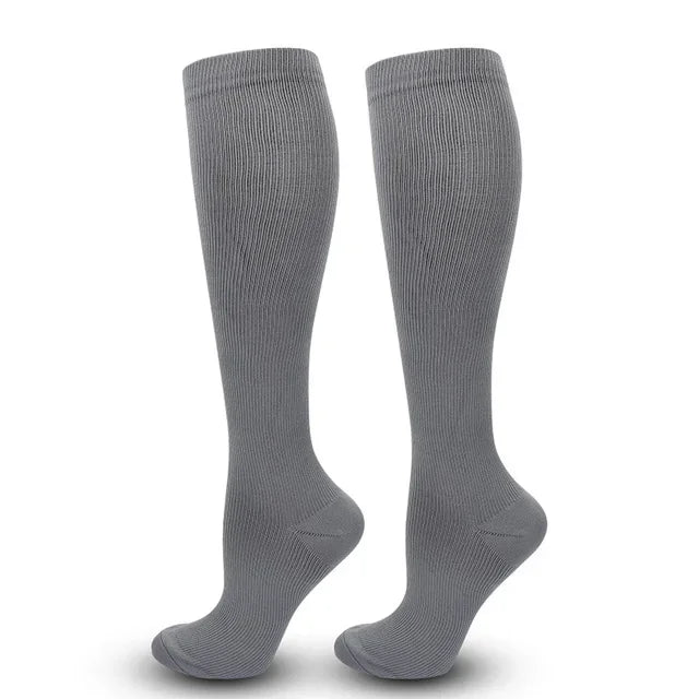 Unisex Compression Socks 15-20 mmHg Knee High Stocking
