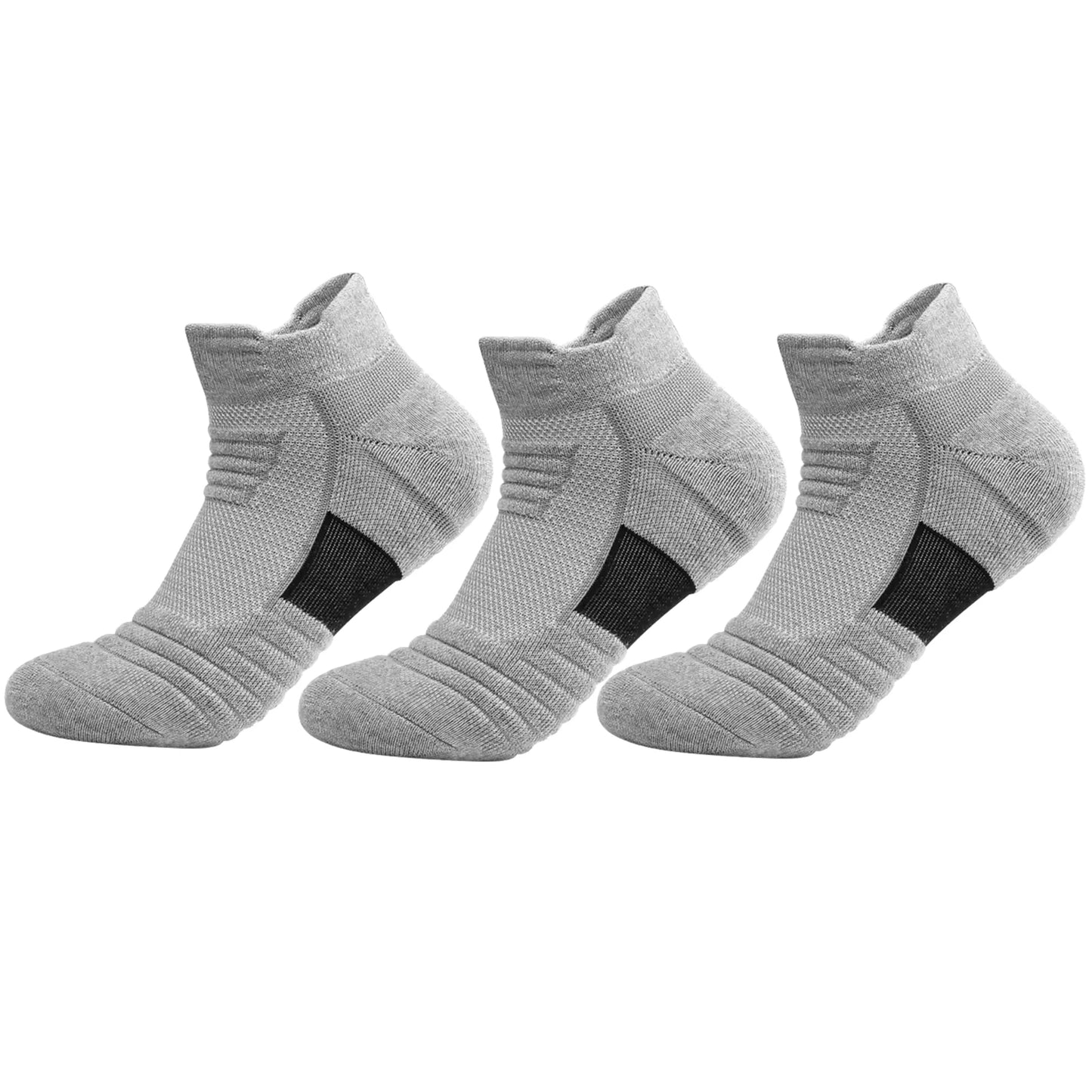 3/6 Pairs Running/Hiking Mesh Athletic Terry Socks