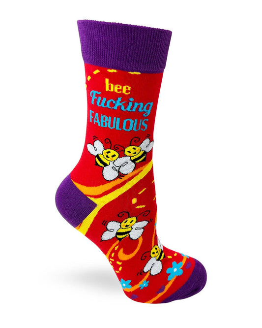 Fabdaz - Bee F..king Fabulous Ladies' Crew Socks