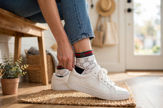 White Noise – White Essential Ankle Socks | $3 Buy One Give One | Dollar Sole