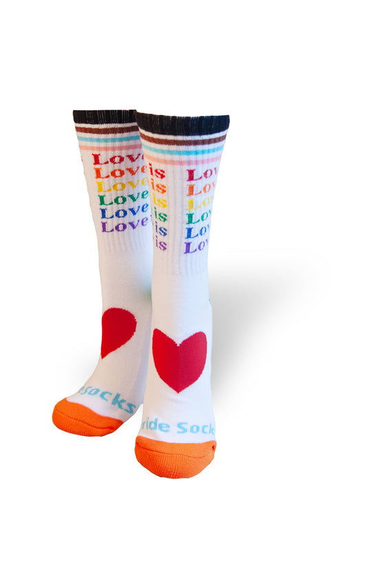 Pride Socks - Love is Love All Inclusive Rainbow Sock- Unisex