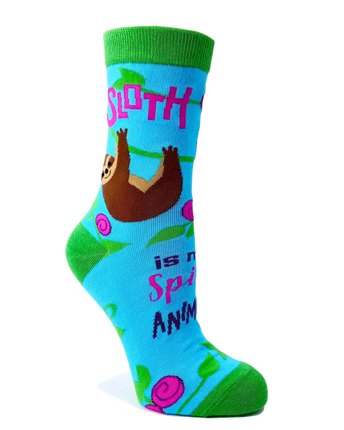 Fabdaz - Sloth is My Spirit Animal Women's Novelty Crew Socks