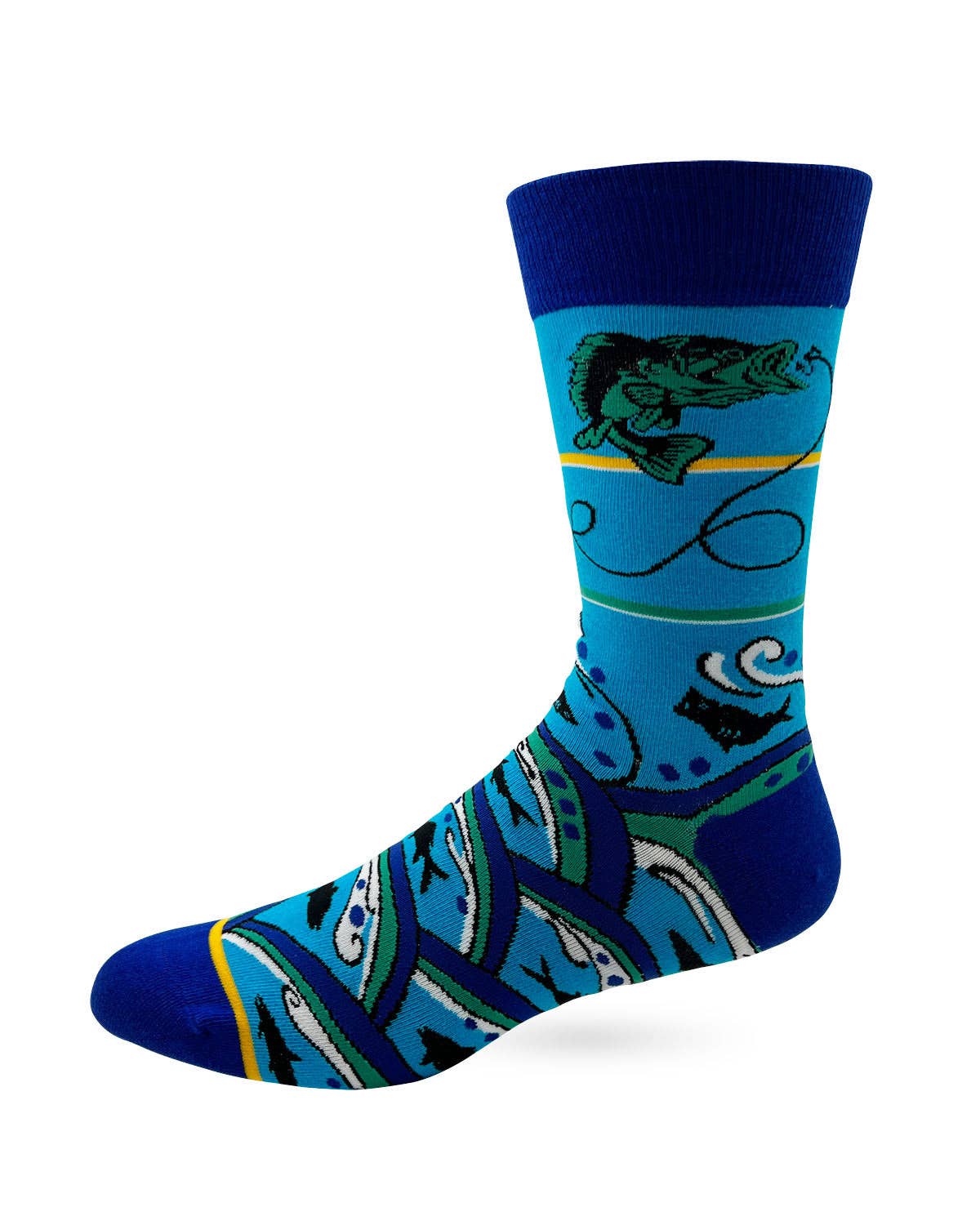 Fabdaz - Women Want Me Fish Fear Me Men's Novelty Crew Socks
