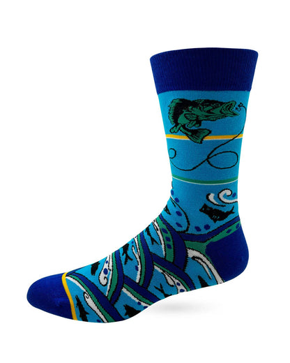 Fabdaz - Women Want Me Fish Fear Me Men's Novelty Crew Socks