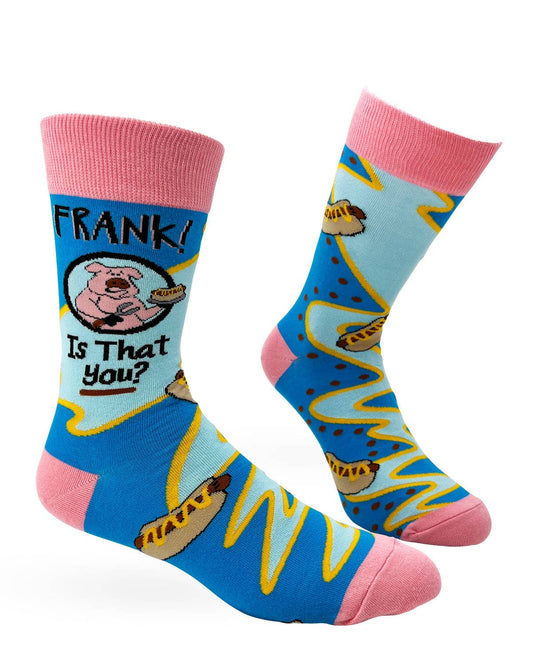 Fabdaz - Frank Is That You? Men's Novelty Crew Socks