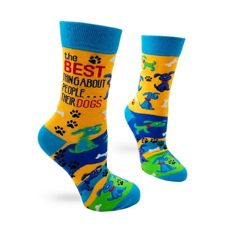 Fabdaz Novelty Crew Socks for Dog Lovers