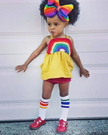 Pride Socks - Toddlers Tube Socks- Courage
