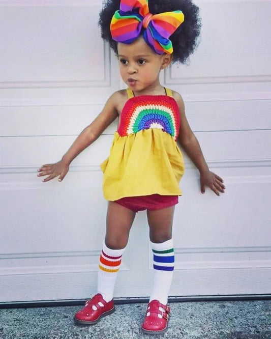 Pride Socks - Toddlers Tube Socks- Courage
