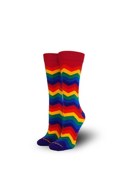 Pride Socks - Unisex Business Causal- Zig Zag