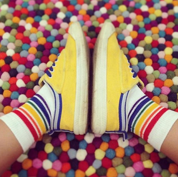 Pride Socks - Low Cut Athletic- Large/Fearless