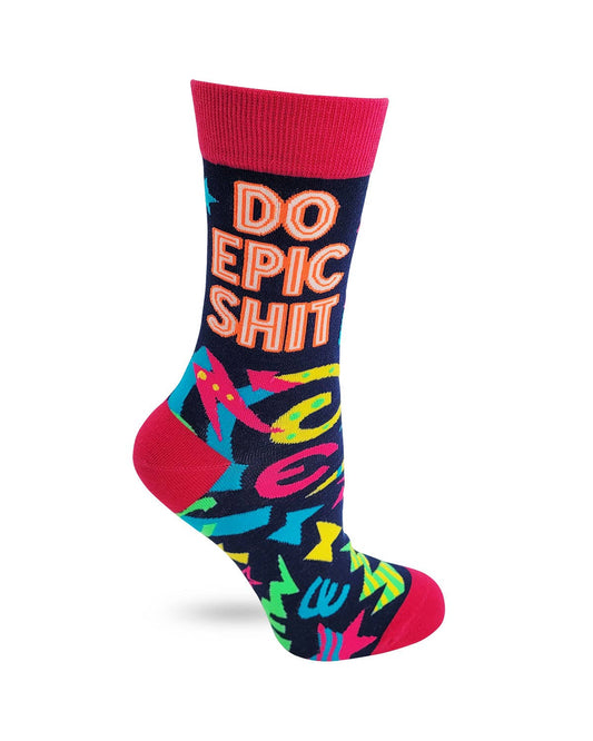 Fabdaz - Do Epic Shit Ladies' Crew Socks