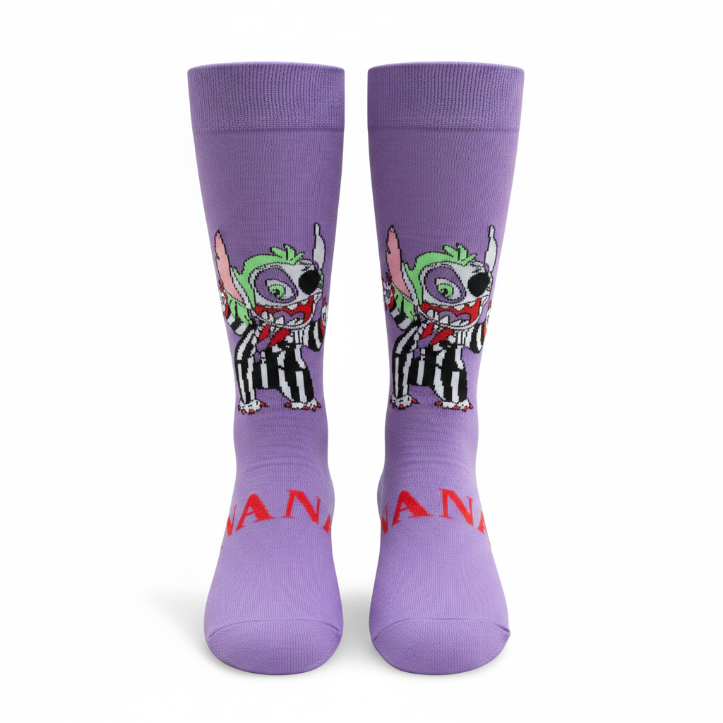 "Stitchjuice" Mashup Horror-Comedy Socks