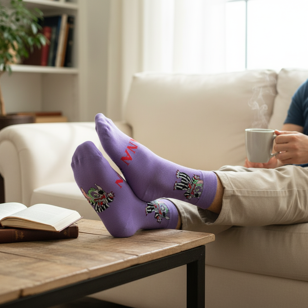 "Stitchjuice" Mashup Horror-Comedy Socks