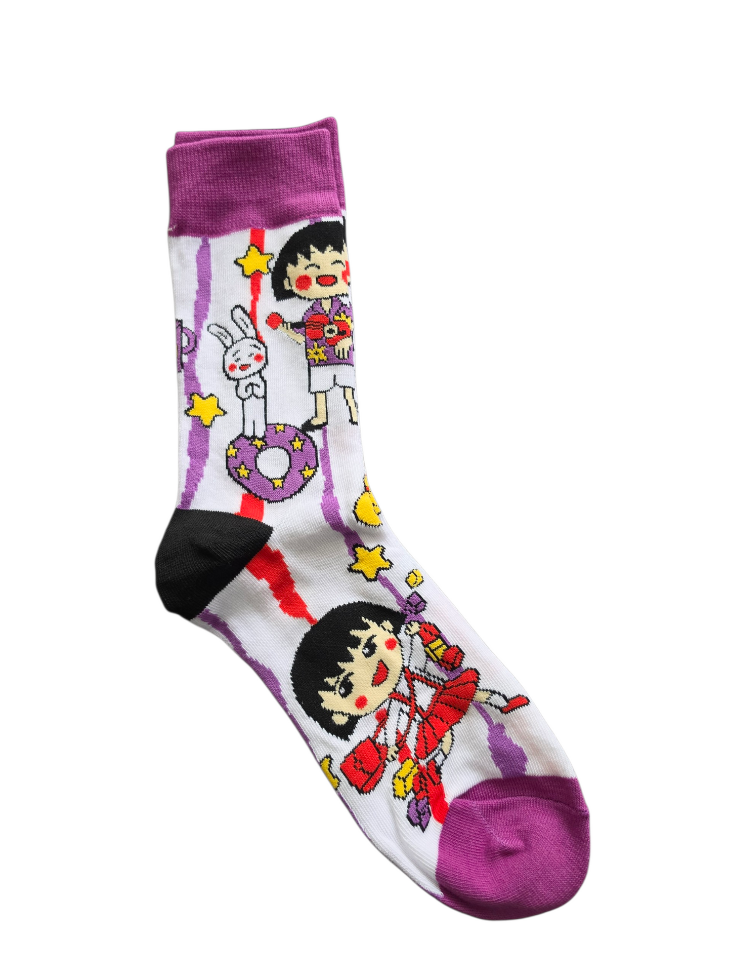 "Chibi Charm" Maruko-chan Graphic Crew Socks