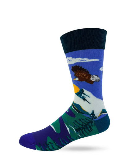 Fabdaz - I Fuckin' Love it Out Here Men's Novelty Crew Socks