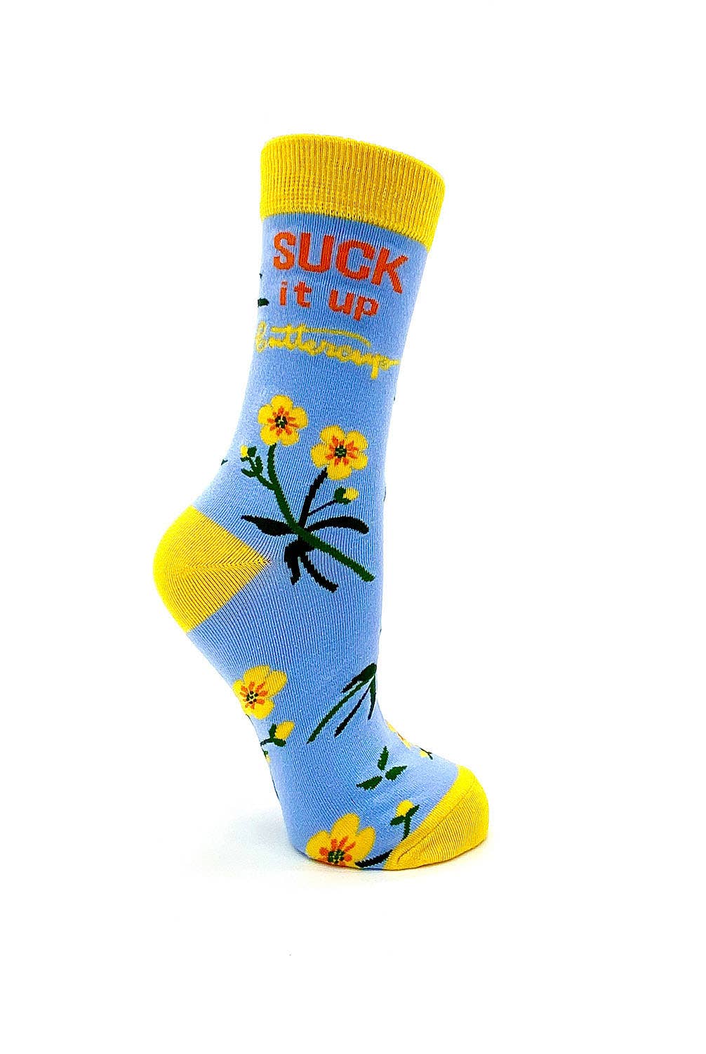 Fabdaz - Suck It Up Buttercup Women's Crew Socks