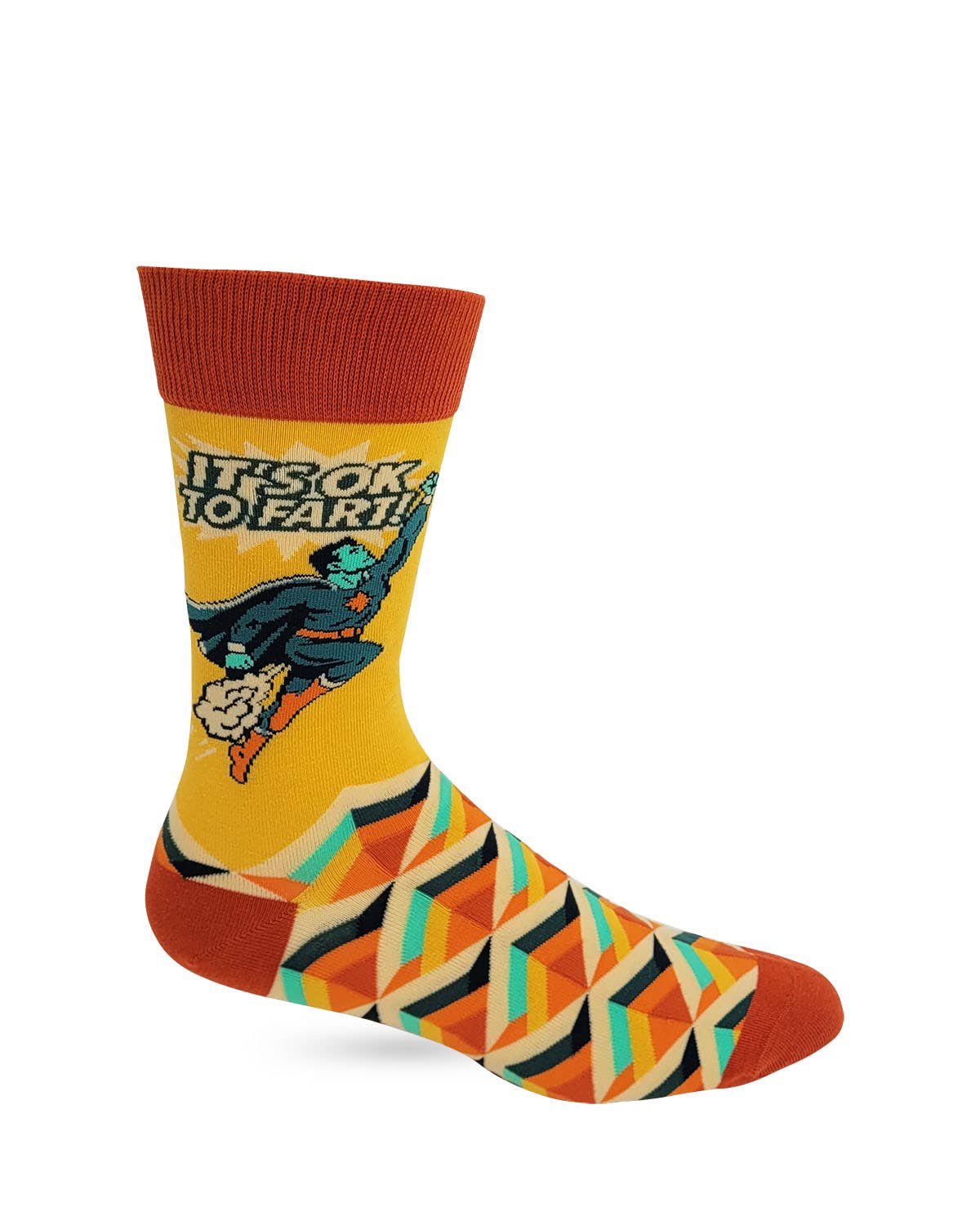 Fabdaz - It's OK to Fart Men's Novelty Crew Socks