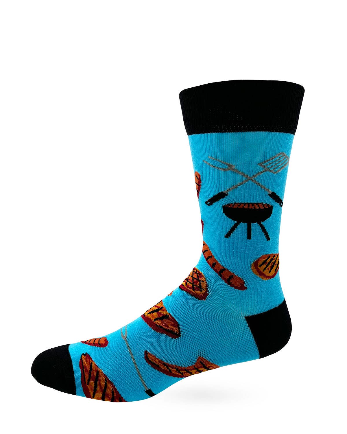 Fabdaz - Eat My Meat Men's Novelty Crew Socks