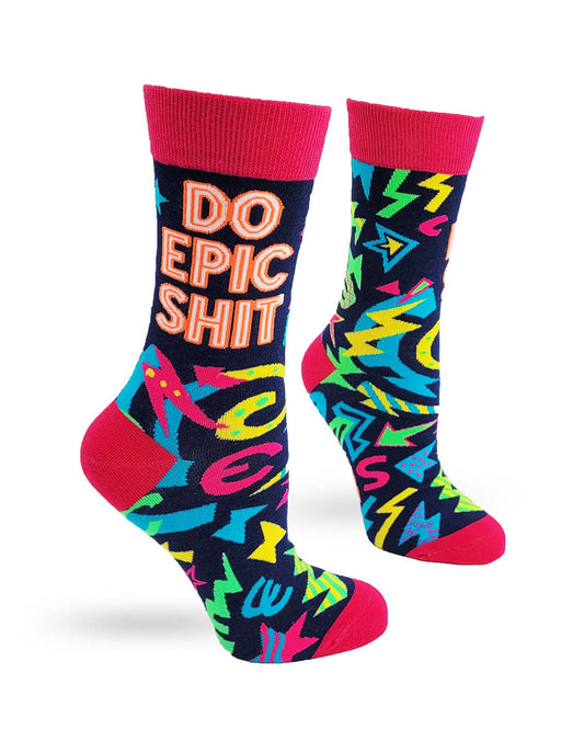 Fabdaz - Do Epic Shit Ladies' Crew Socks