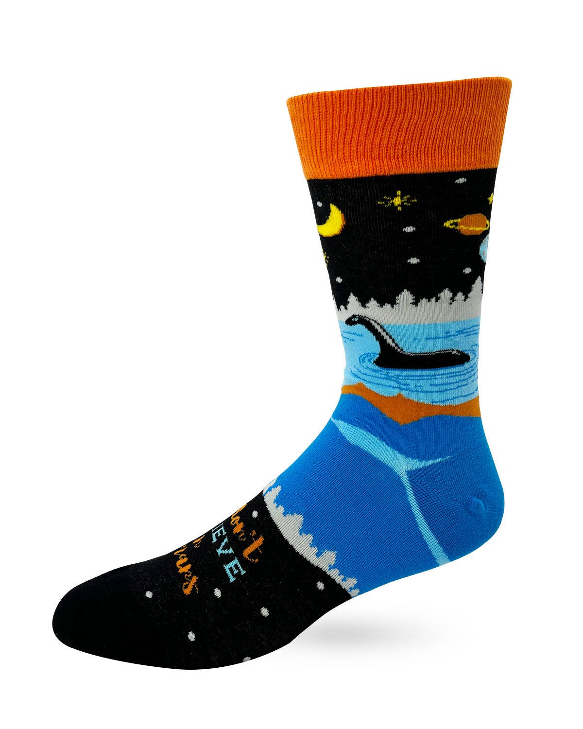 Fabdaz - We Don't Believe in Humans Men's Novelty Crew Socks
