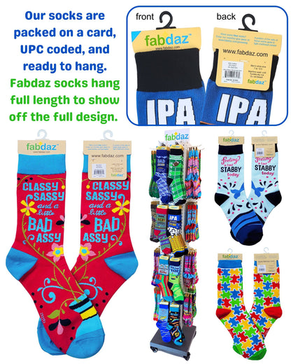 Fabdaz - Caution I Have No Filter Women's Crew Socks