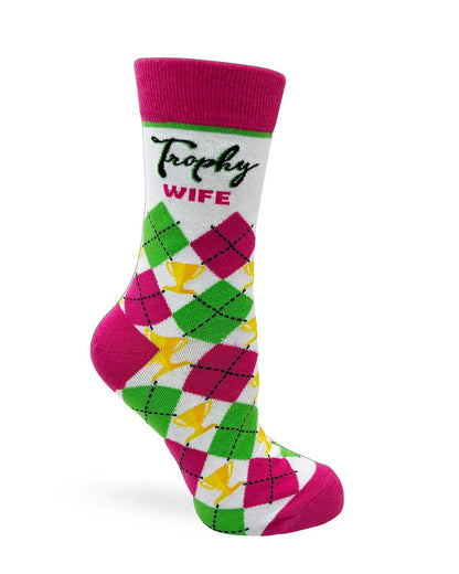 Fabdaz - Trophy Wife Ladies' Novelty Crew Socks