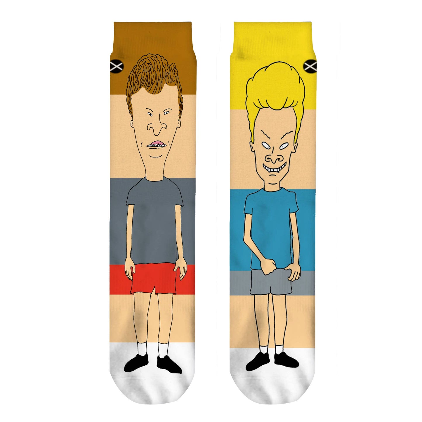 Odd Sox - Beavis & Butthead 360 - Mens Crew Straight