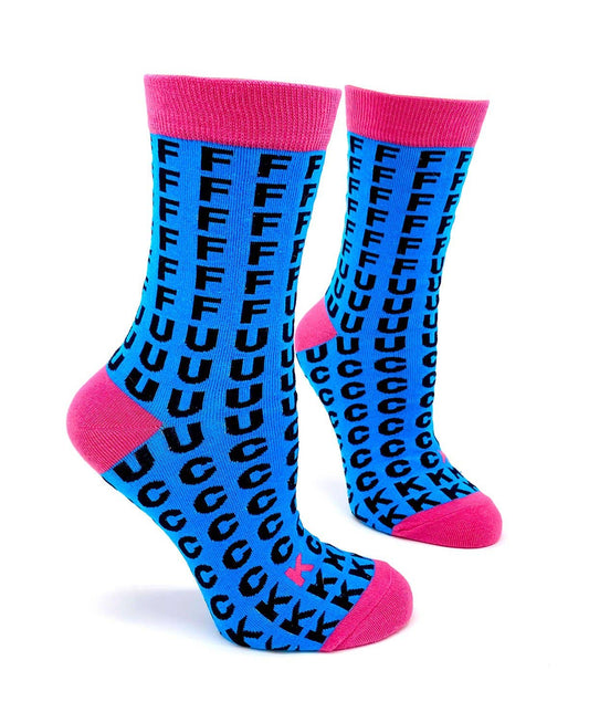 Fabdaz - FFFFFFUUUUCCCCCKKK Women's Crew Socks