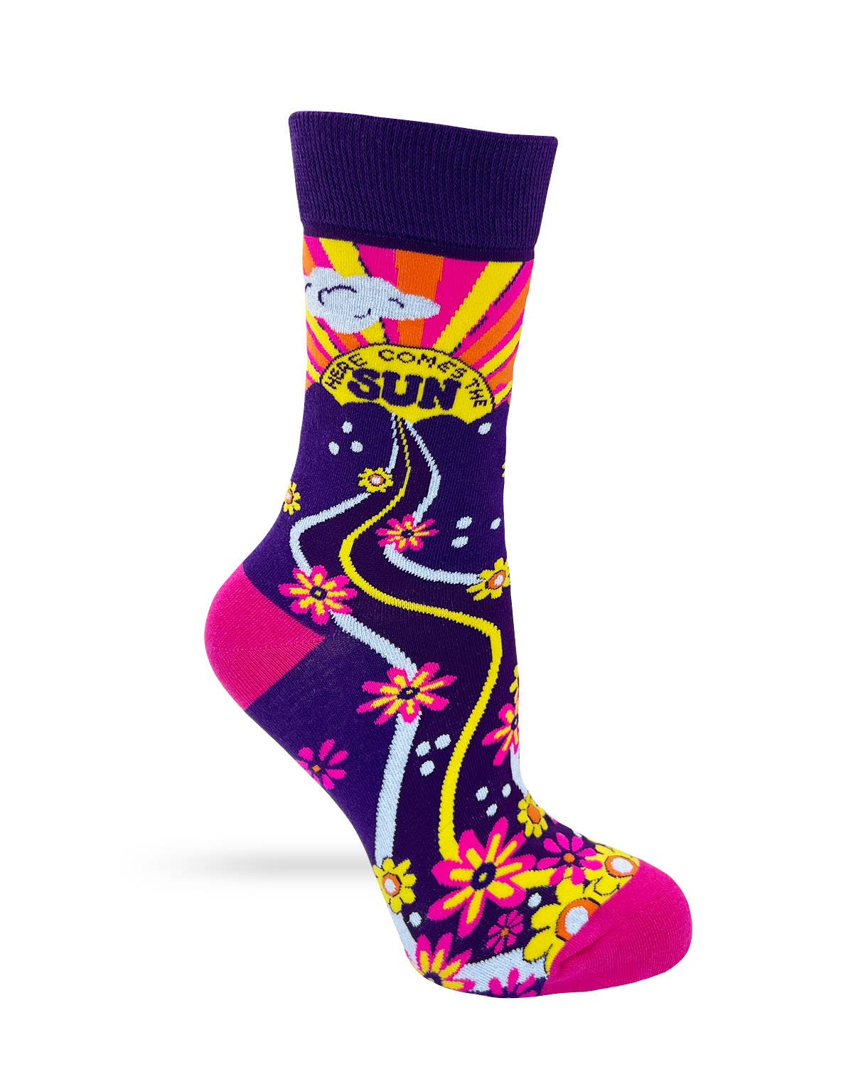 Fabdaz - Here Comes The Sun Women's Crew Socks