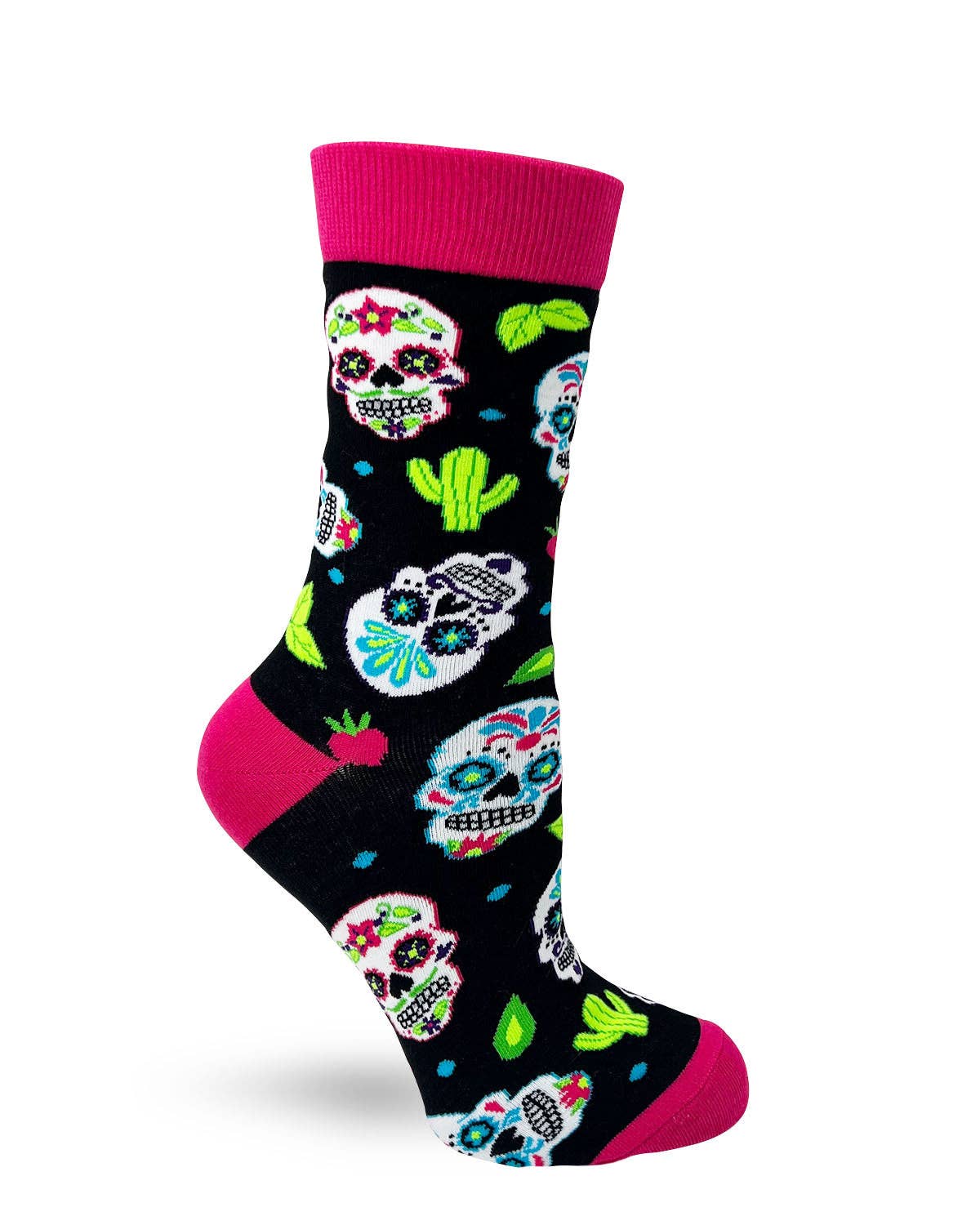 Fabdaz - Sugar Skull Women's Crew Socks