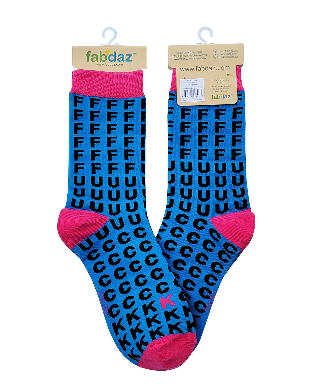 Fabdaz - FFFFFFUUUUCCCCCKKK Women's Crew Socks