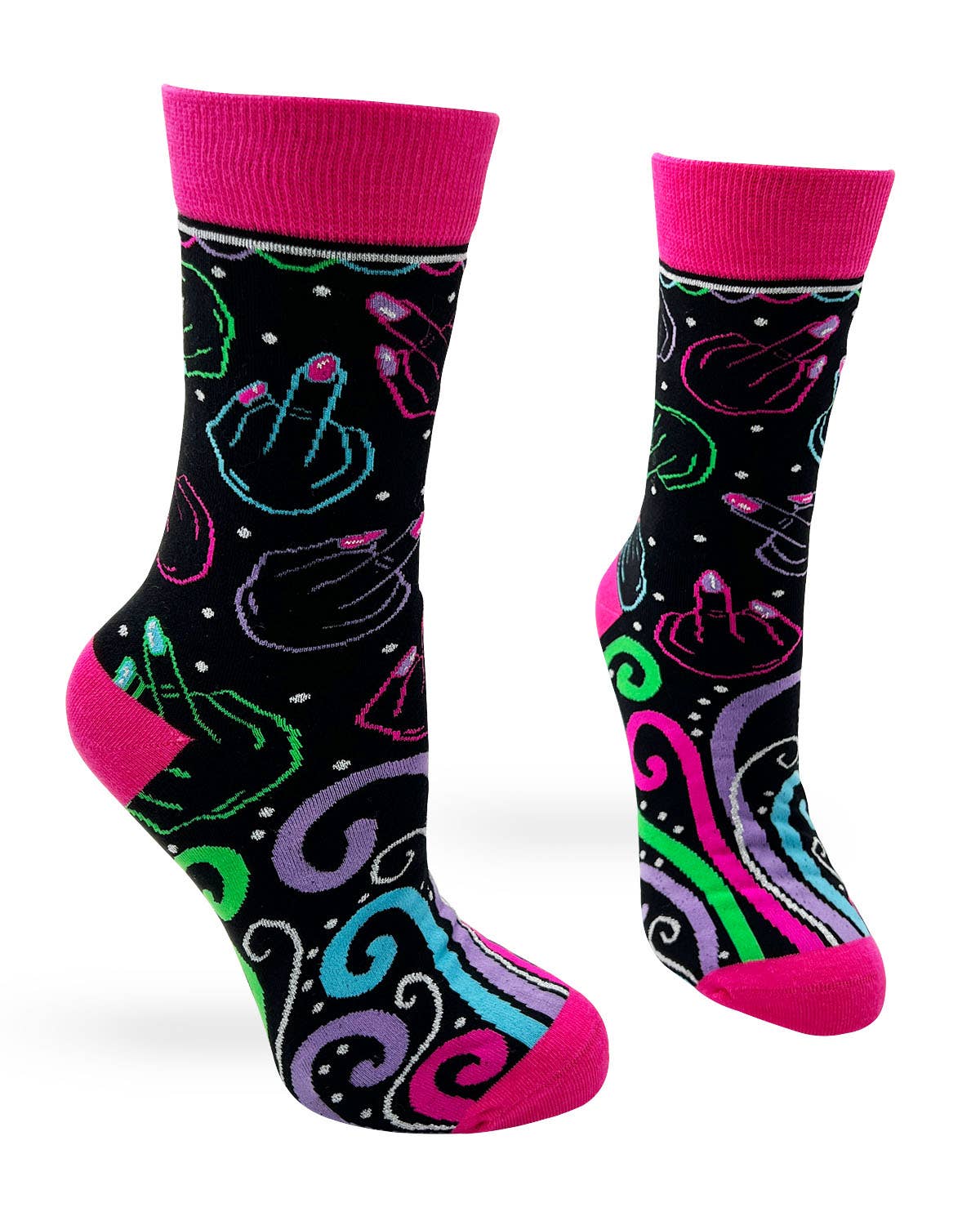 Fabdaz - Flip Off Sassy Ladies' Crew Socks