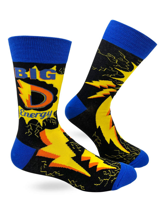 Fabdaz - Big D Energy Men's Novelty Crew Socks