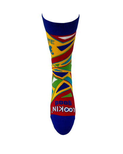 Fabdaz - Handsome As F..k Lookin' Good Men's Novelty Crew Socks