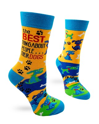 Fabdaz Novelty Crew Socks for Dog Lovers