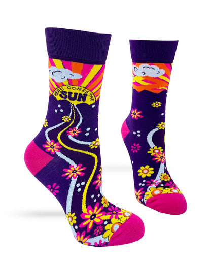 Fabdaz - Here Comes The Sun Women's Crew Socks