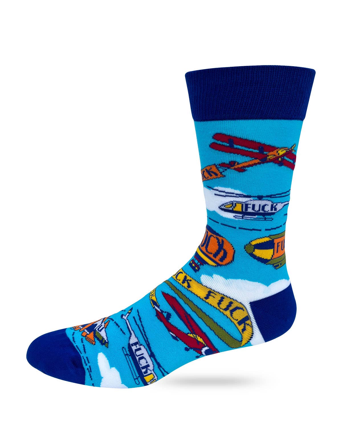 Fabdaz - I Don't Give a Flying F..k Men's Novelty Crew Socks