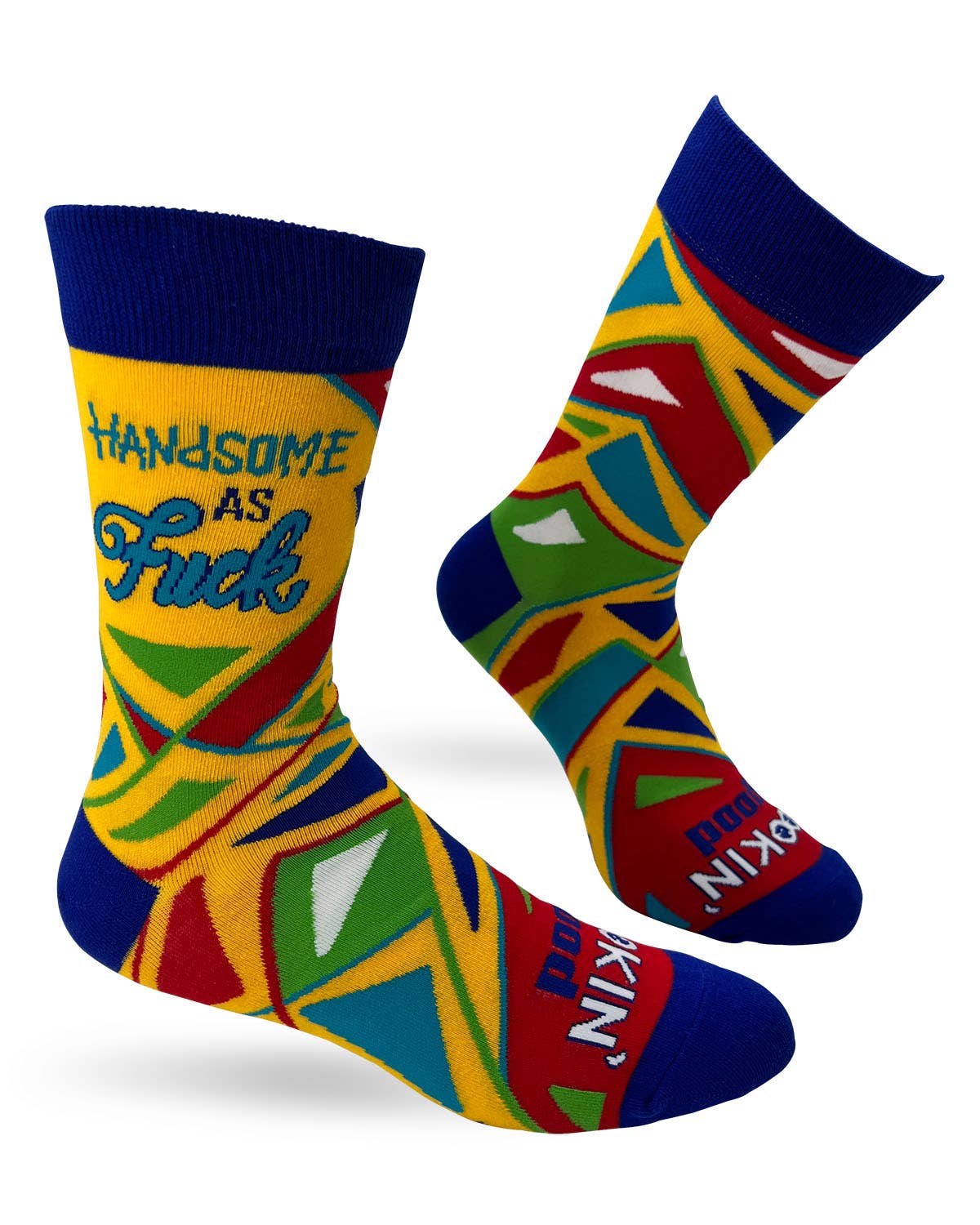 Fabdaz - Handsome As F..k Lookin' Good Men's Novelty Crew Socks
