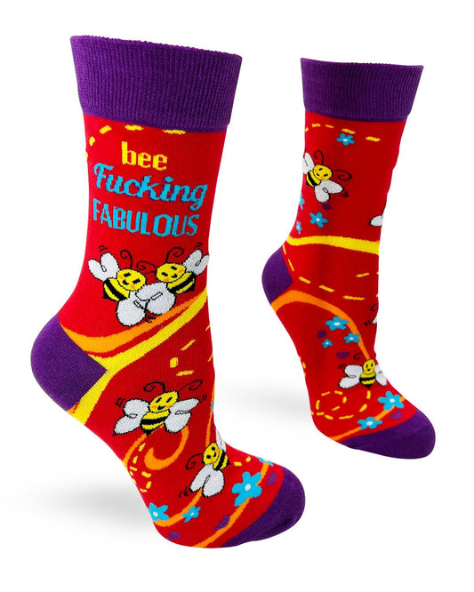 Fabdaz - Bee F..king Fabulous Ladies' Crew Socks