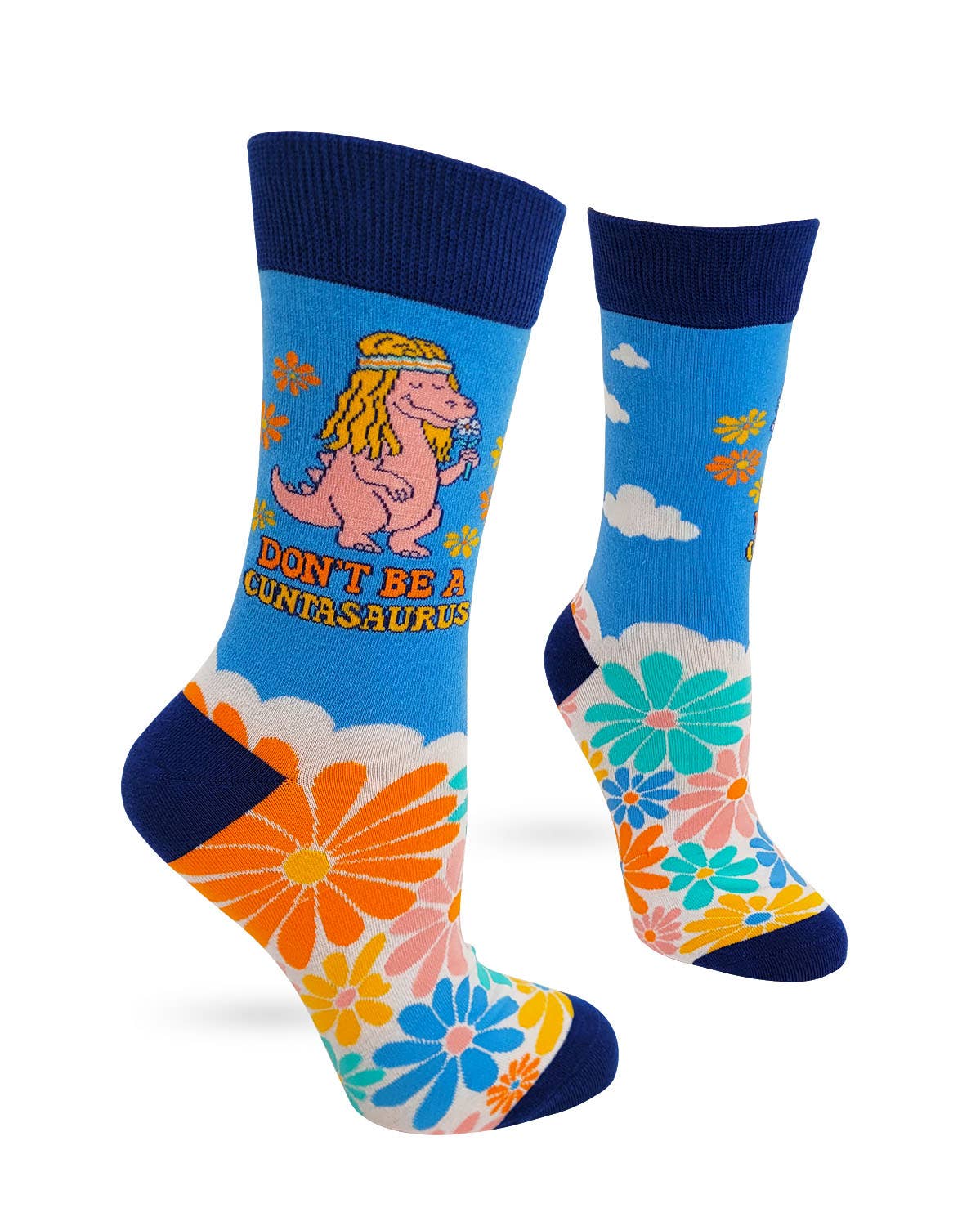 Fabdaz - Don't be a Cuntasaurus Women's Crew Socks