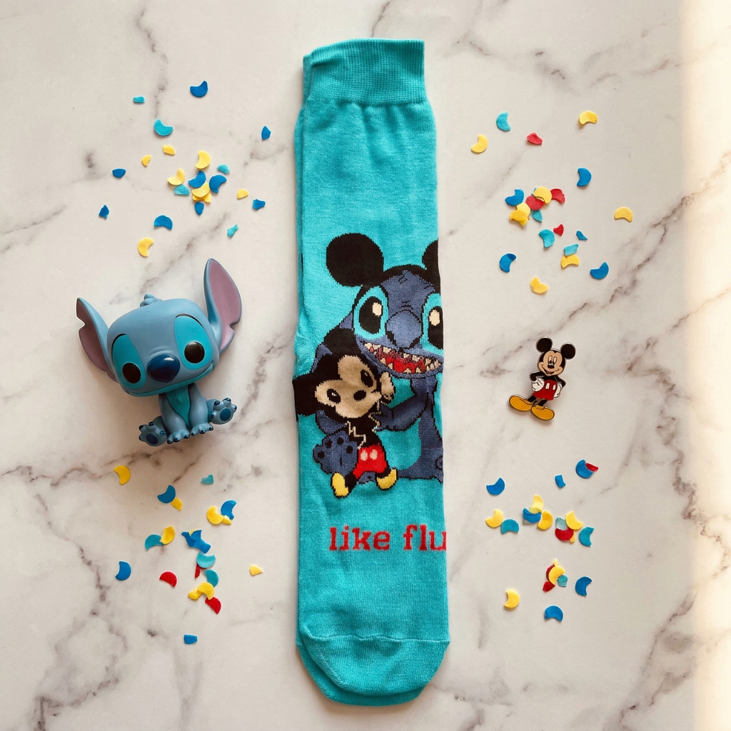 "Cousins from Another Planet" Mashup Crew Socks