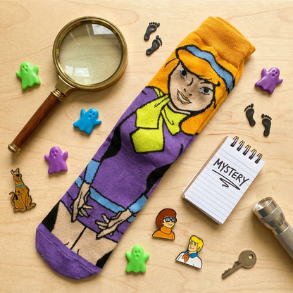 "Daphne’s Clue" Retro Character Crew Socks