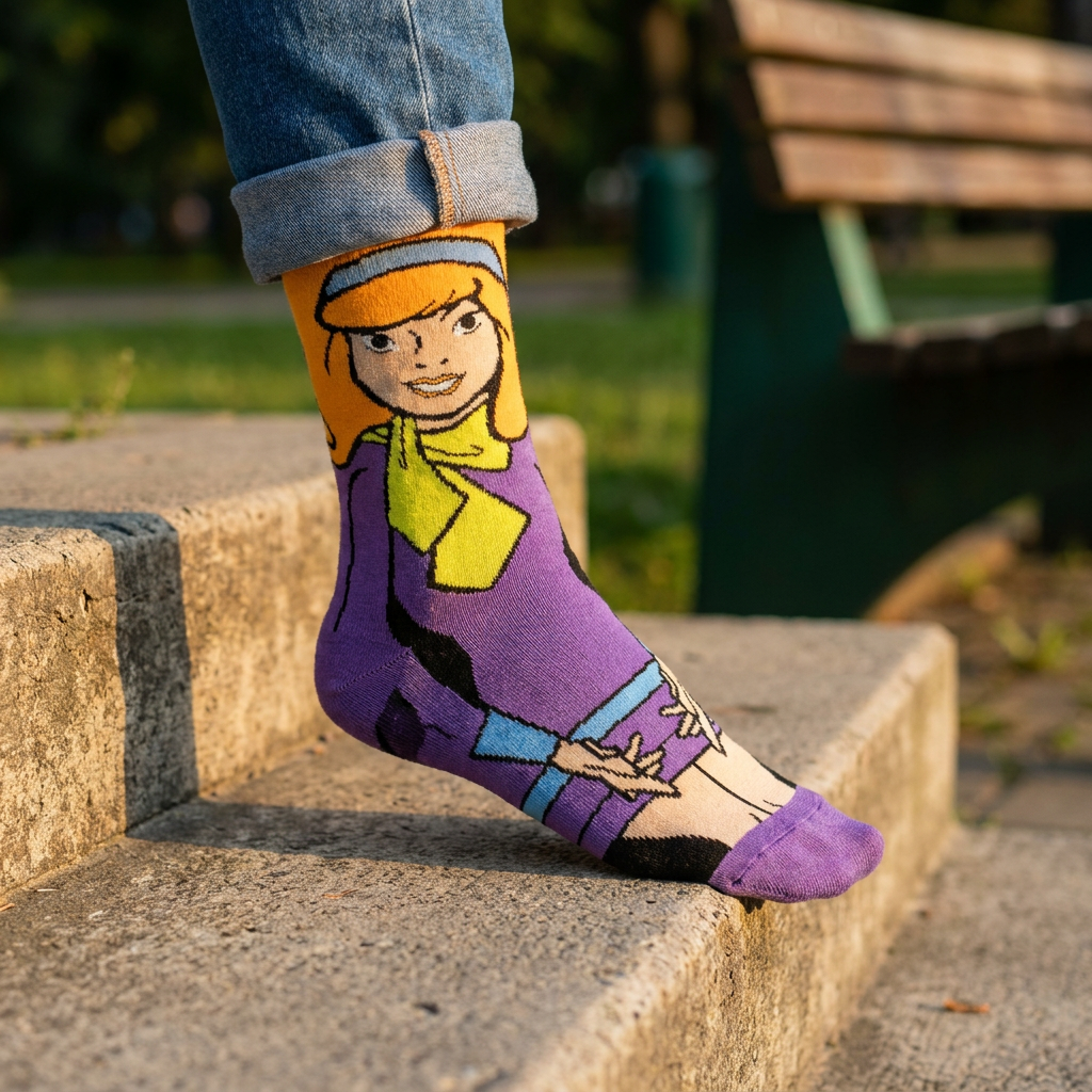 "Daphne’s Clue" Retro Character Crew Socks
