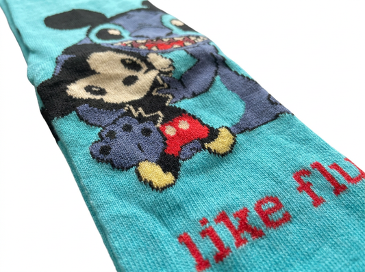 "Cousins from Another Planet" Mashup Crew Socks
