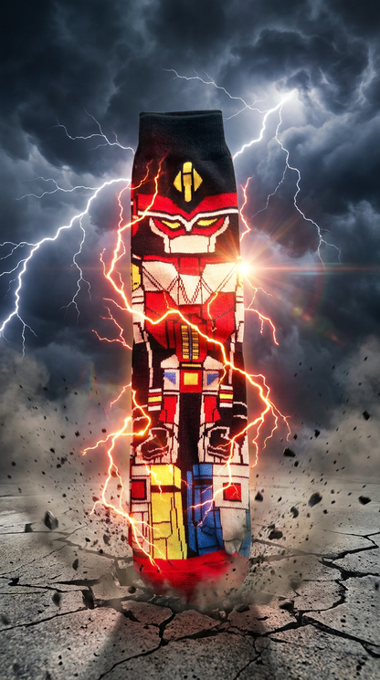 Megazord Mayhem" Action Crew Socks
