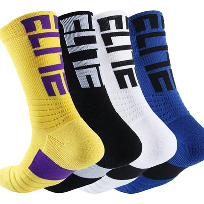 Court Crew Athletic Socks — Cushioned 4-Pack for Basketball, Running & Hiking